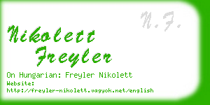 nikolett freyler business card